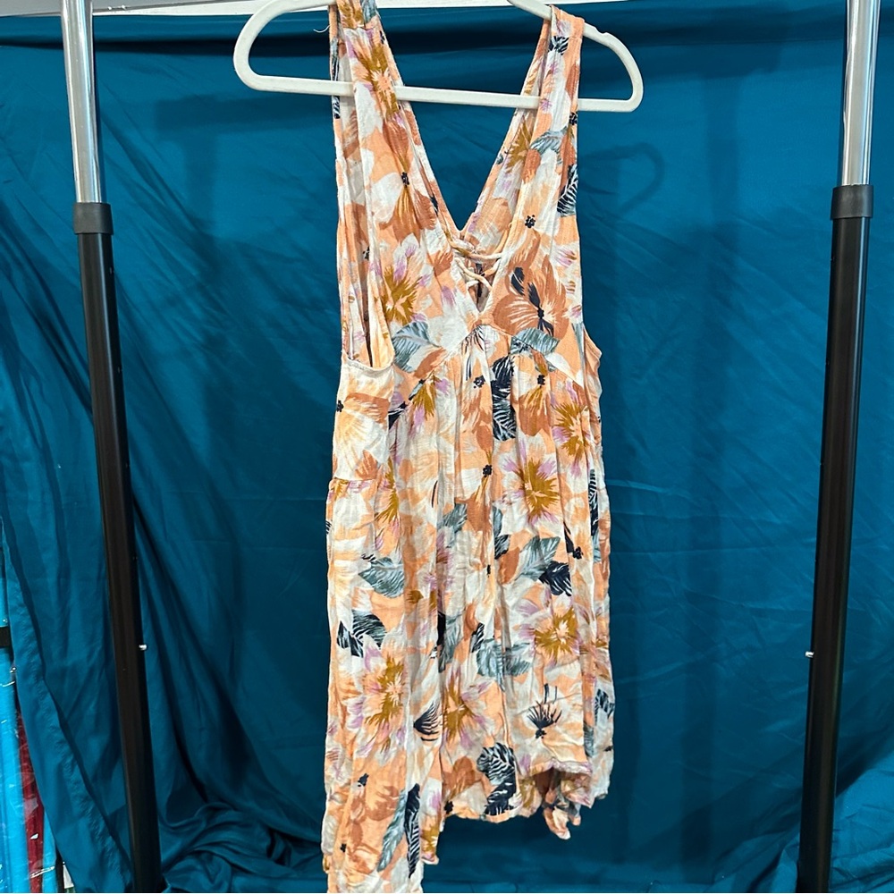 Rip Curl Floral Swim Coverup - Orange and White